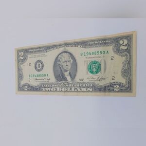 United States Two Dollar Bill 1976 Bicentennial Series B19488550 A
